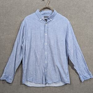 Banana Republic Chambray Shirt Mens XL Slim Fit Gauzey Lightweight Button